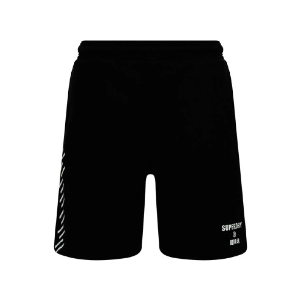 Superdry Heren Sport Shorts Black Heren