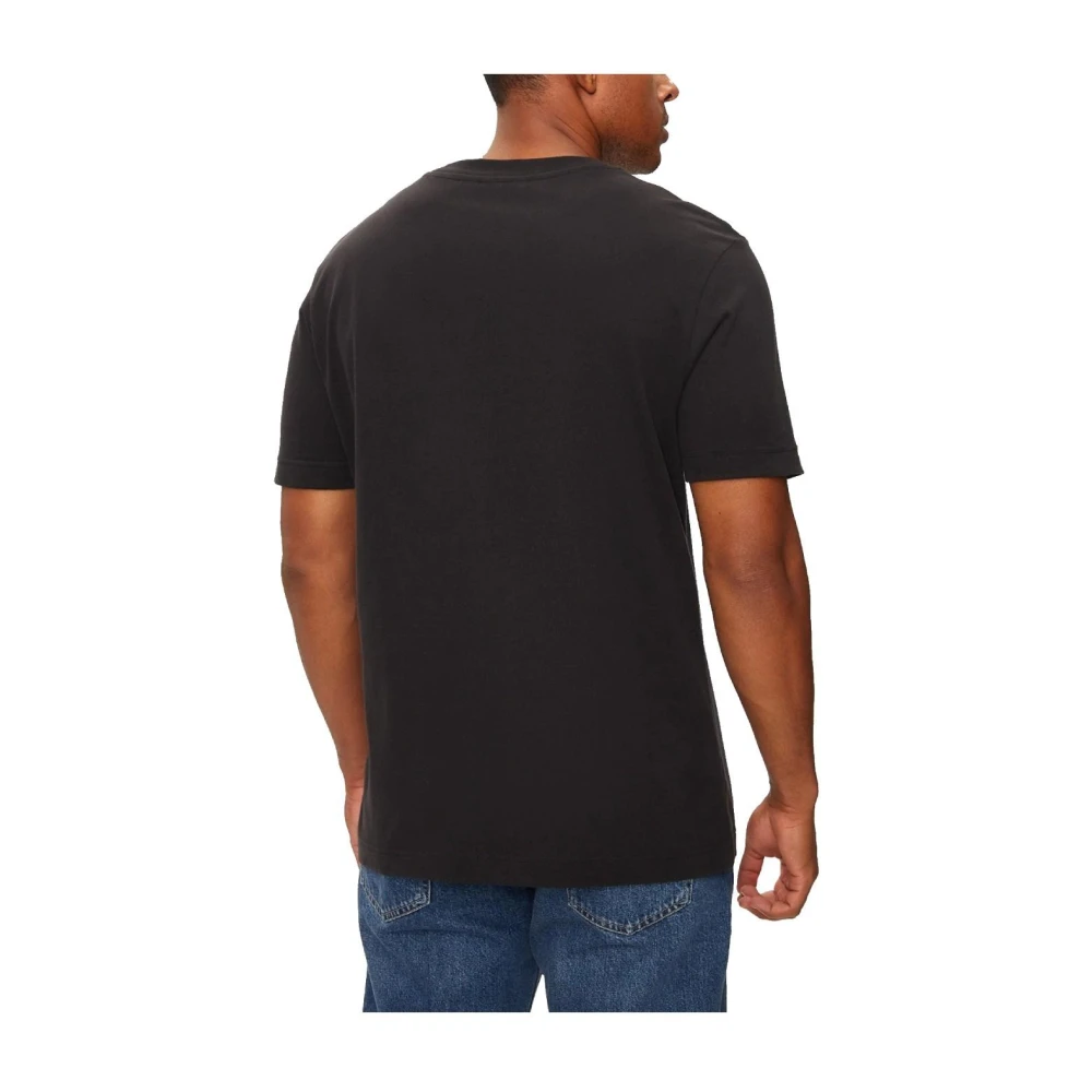 Calvin Klein Chenille Monoloog T-shirt Black Heren