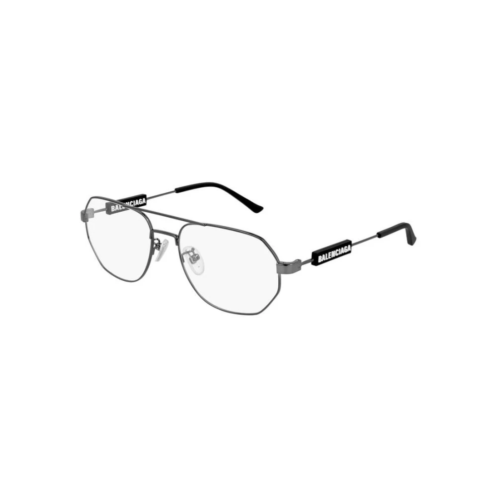 Balenciaga Unisex Gray Bb0117o 001 Pilot Frame - Glasses - 57 Mm - Accessories