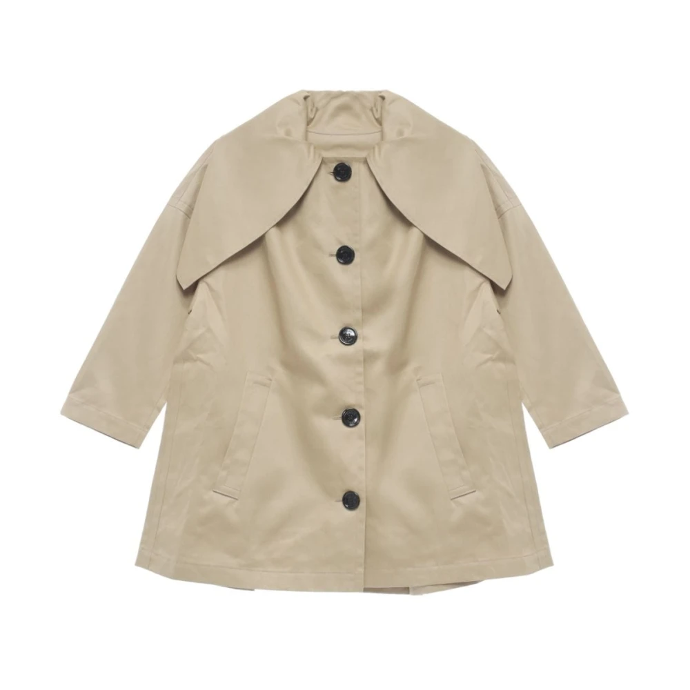 Meryll Rogge Beige Oversized Trenchcoat Beige Dames