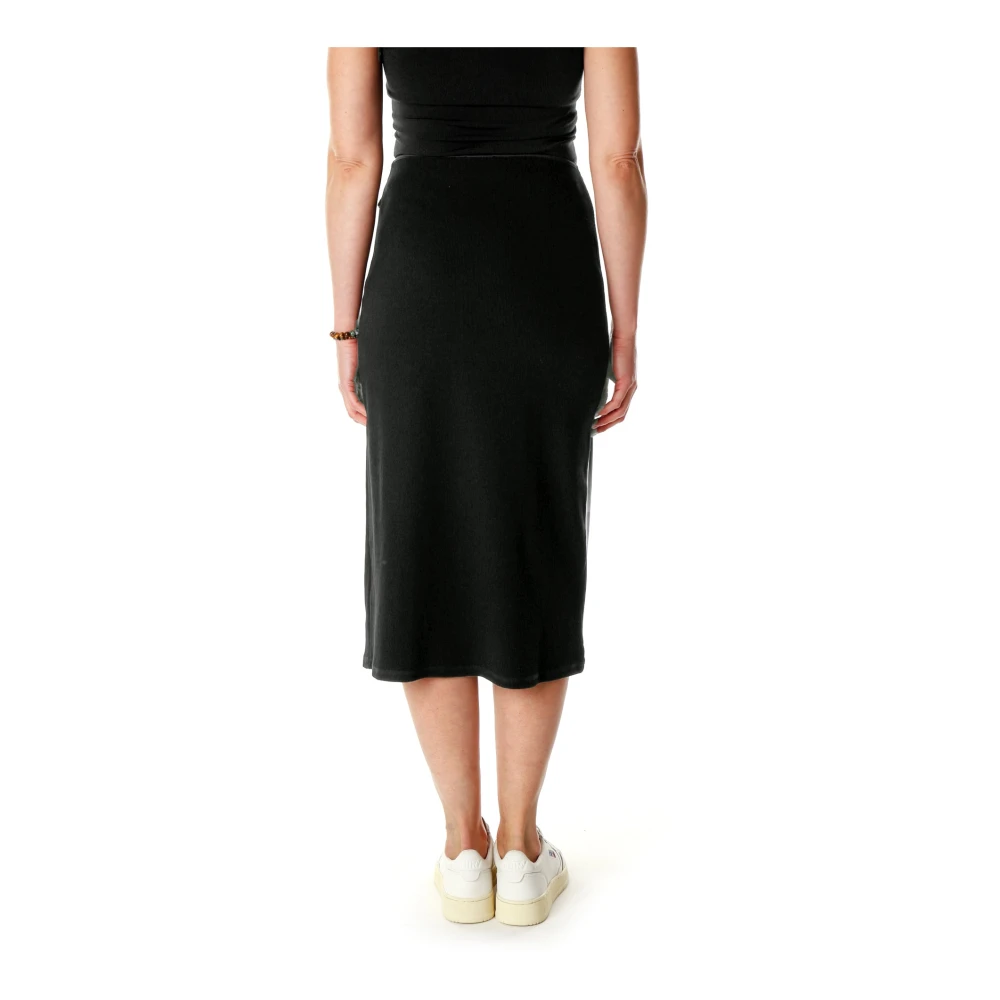 Diesel Gedrapeerde Chintz Midi Rok met Metallic Ovaal Black Dames