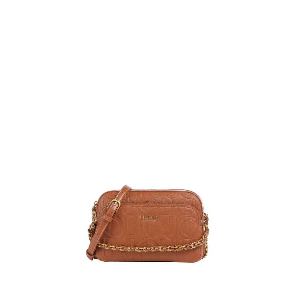 Liu Jo Bruine Schoudertas met Gouden Details Brown Dames