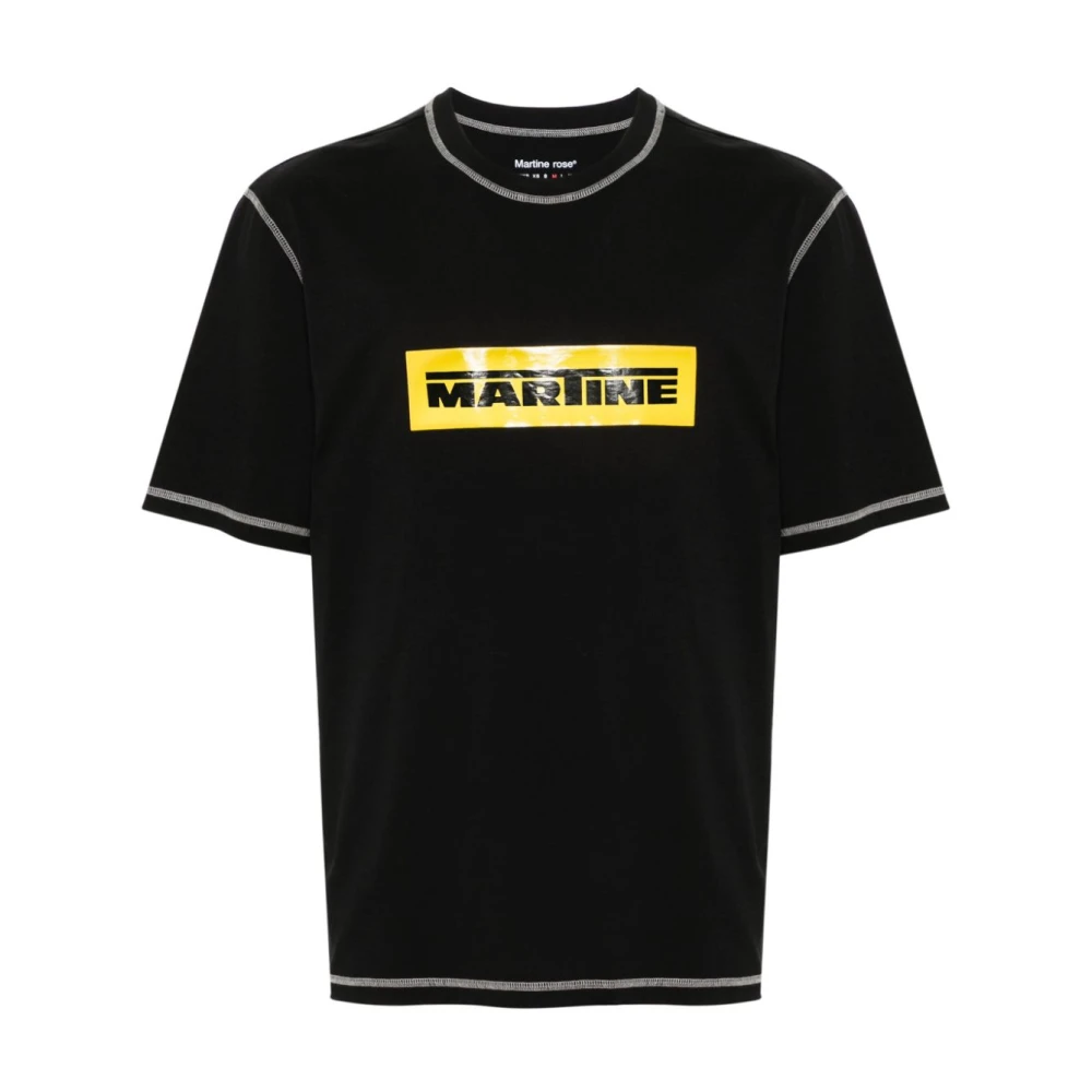 Martine Rose Katoenen Jersey Raglan T-Shirt Black Heren