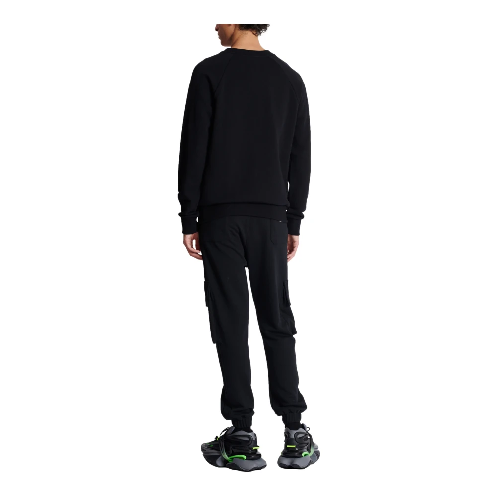 Balmain Paris bedrukte sweatshirt Black Heren