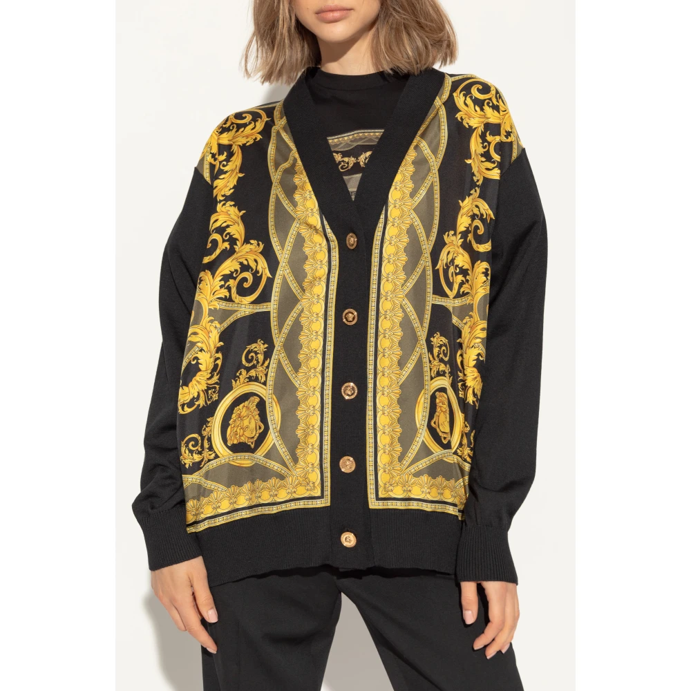 Versace Cardigan met La Coupe des Dieux patroon Multicolor Dames