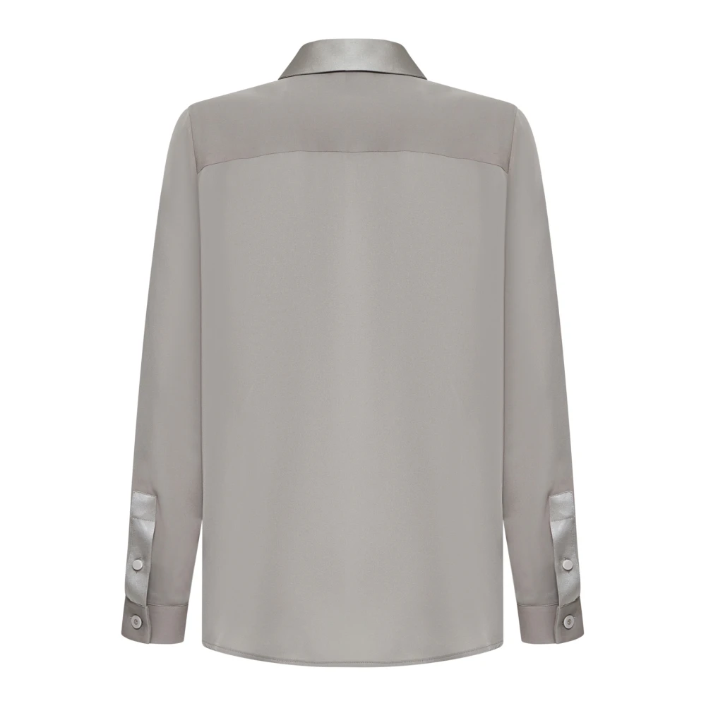 Giorgio Armani Elegante Overhemden Collectie Gray Dames