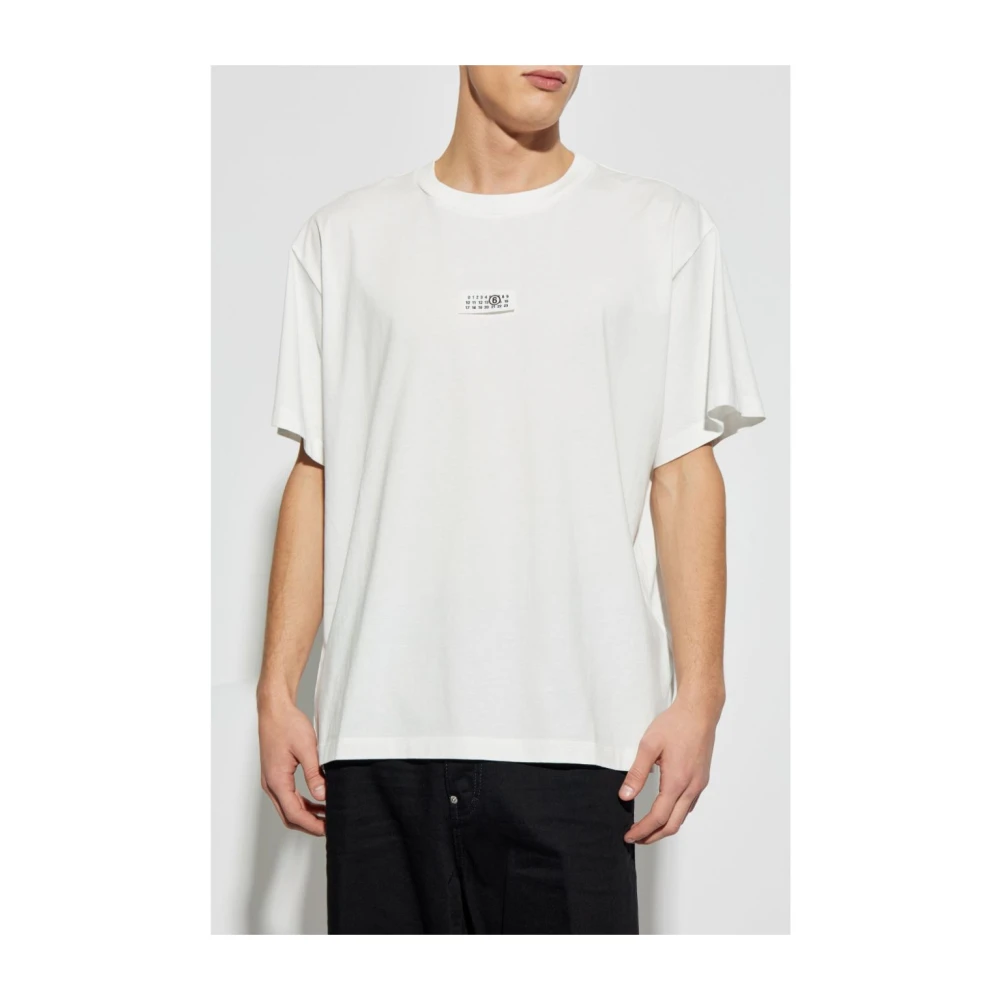 MM6 Maison Margiela Witte T-shirts en Polos White Heren