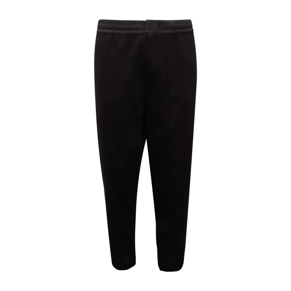Armani Mannelijk Zwart Exchange Edition Sweatpants Technisch Stof