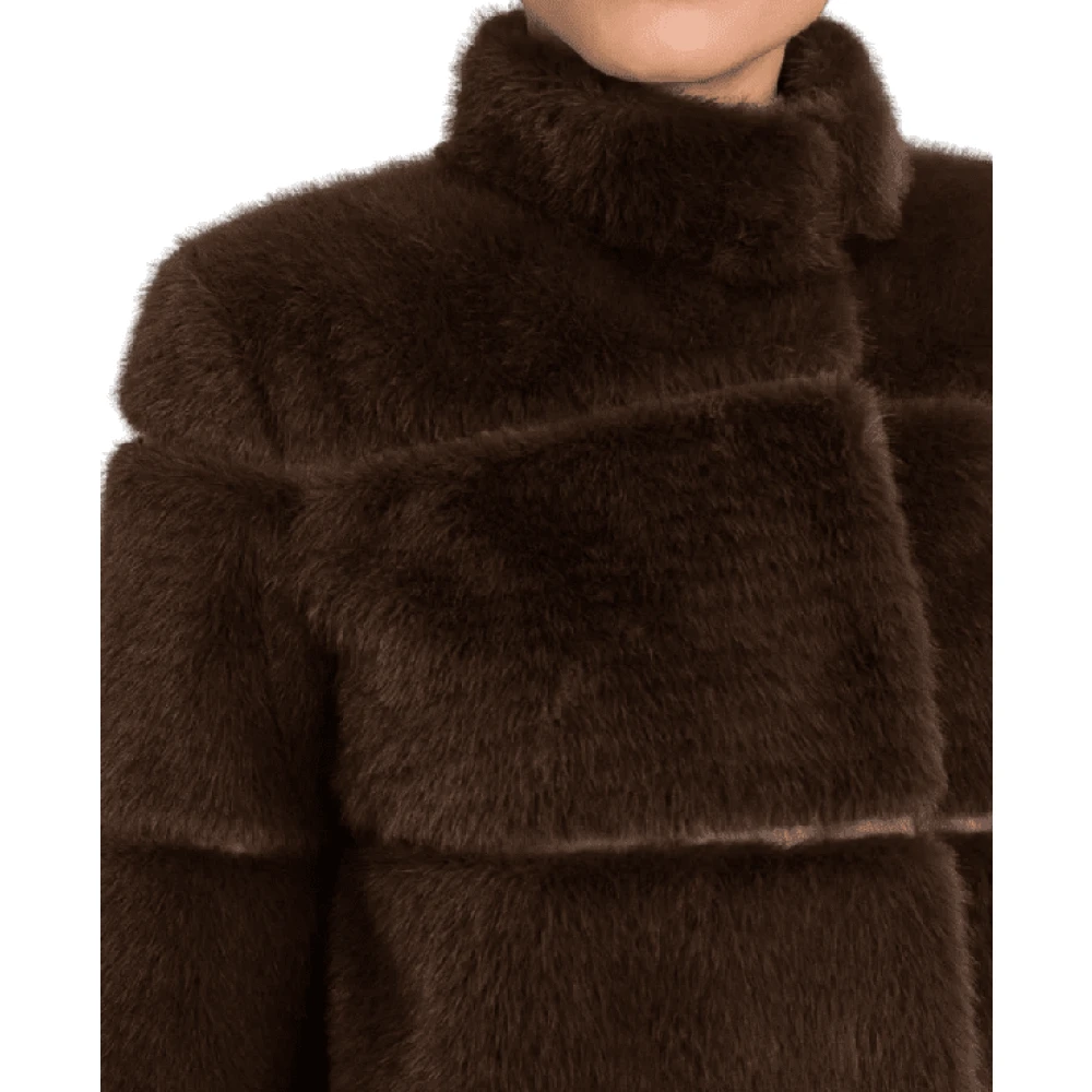 Twinset Chocolade Koffie Jas Brown Dames