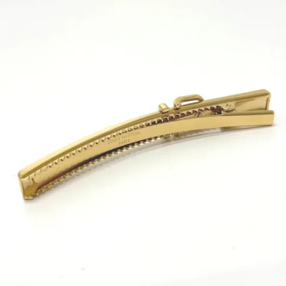 Louis Vuitton Vintage Pre-owned Metal hair-accessories Brown Dames