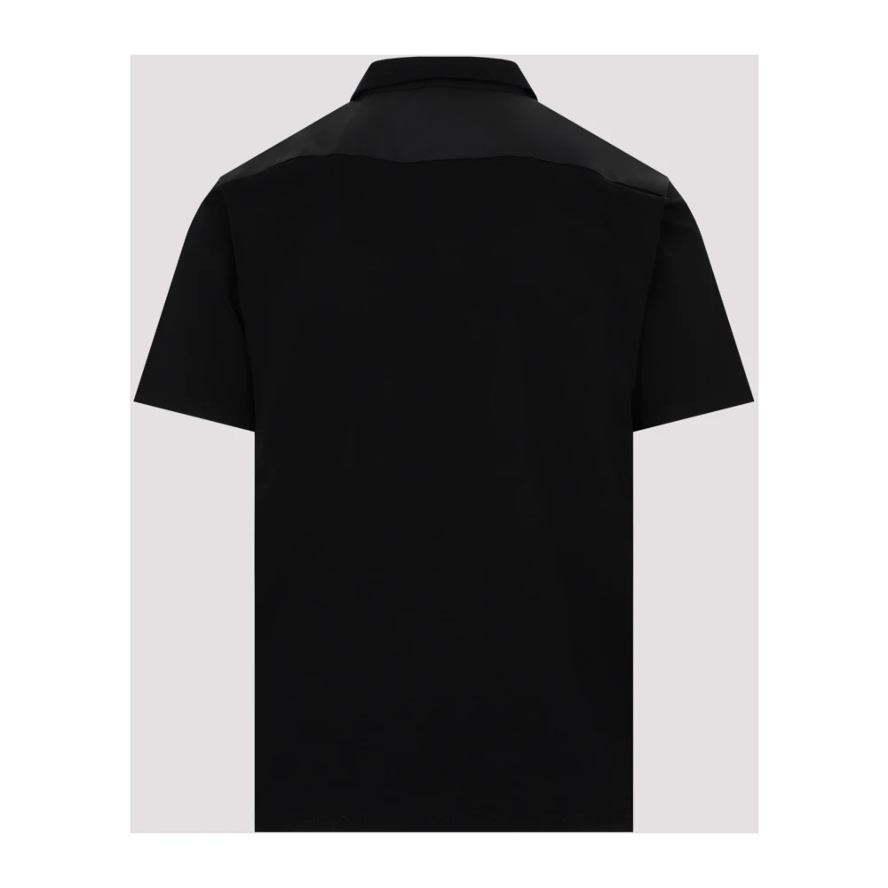 Prada Zwarte Katoenen Poloshirt Black Heren