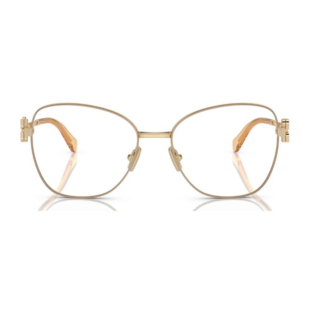 Miu Metalen optische monturen voor vrouwen Yellow Dames