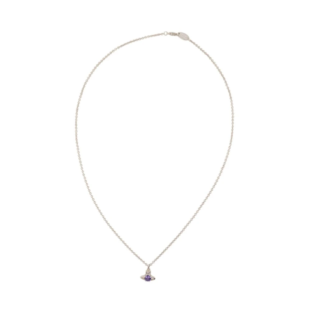 Vivienne Westwood Gray Necklaces, Female, One Size, Reina Pendant Necklace