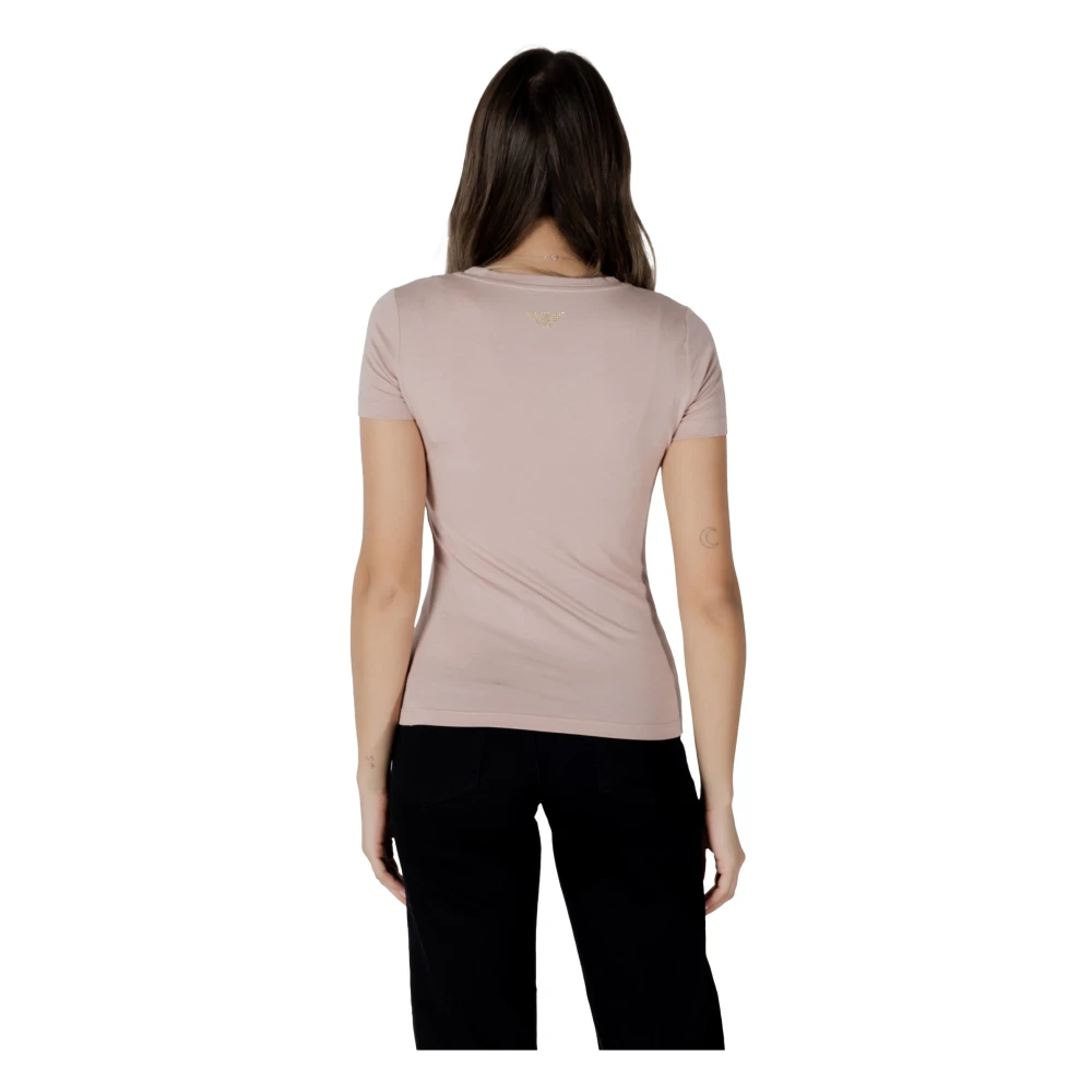 Emporio Armani EA7 Korte T-shirt voor vrouwen Pink Dames