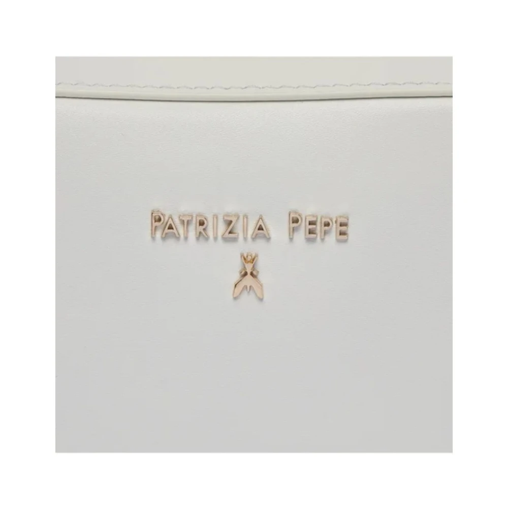 PATRIZIA PEPE Stijlvolle Leren Dames Tas White Dames