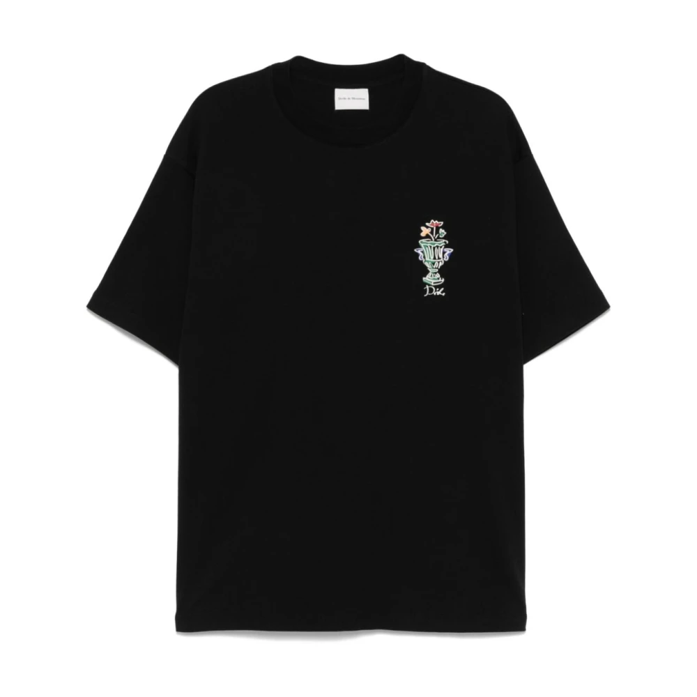 Drole de Monsieur Zwarte T-shirts en Polos Black Heren