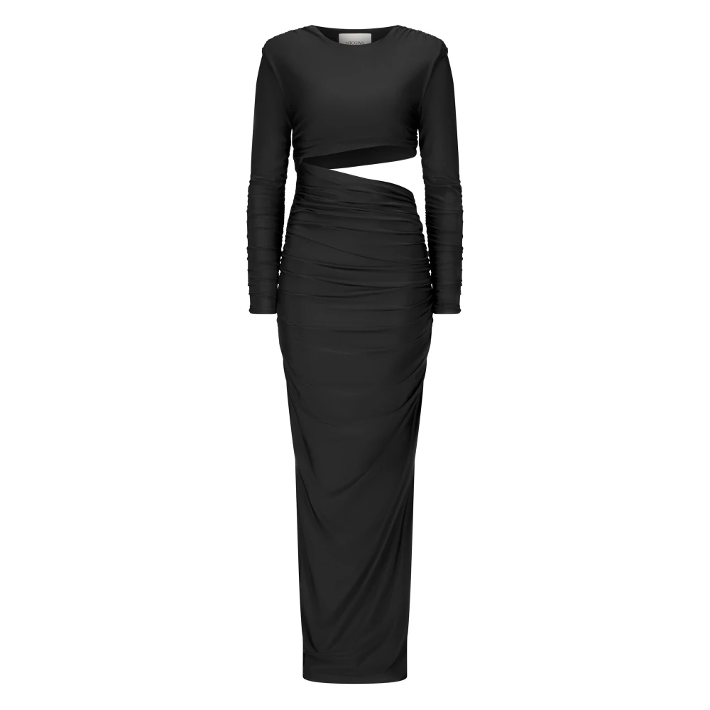 Nicowa Maxi-jurk met Cut-Out Design Black Dames