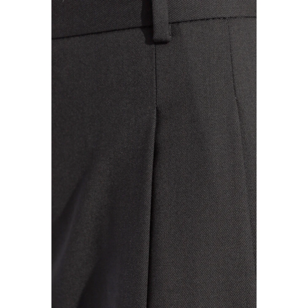 Paul Smith Wollen broek met plooien Black Dames