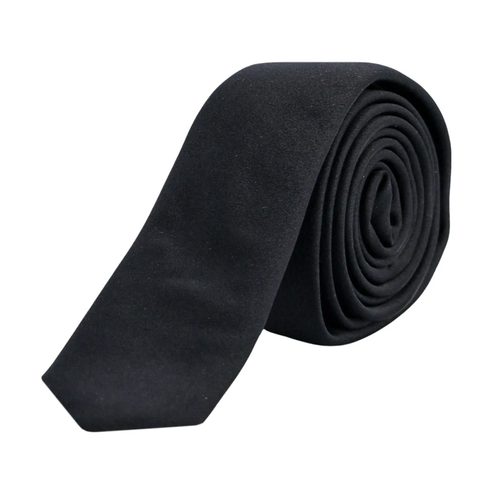 Dolce & Gabbana Zijden stropdas met geborduurd monogram Black Heren