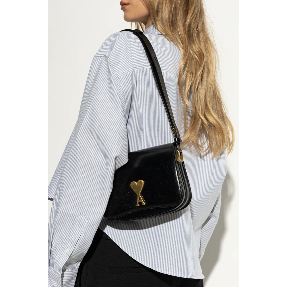 Ami Paris Schoudertas Black Dames