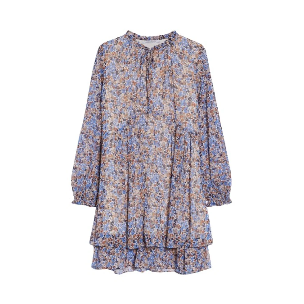 Pennyblack Gedrukte Crepon Jurk met Lurex Design Multicolor Dames