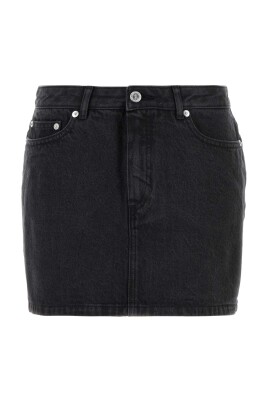 mini-jupe-en-denim-noir