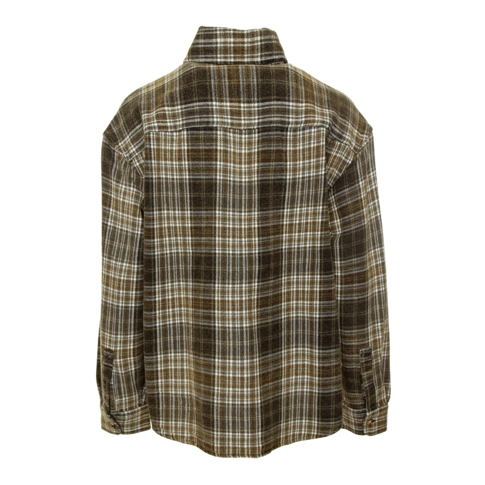 Deus Ex Machina Geruit Overshirt met Kent Kraag Gray Heren