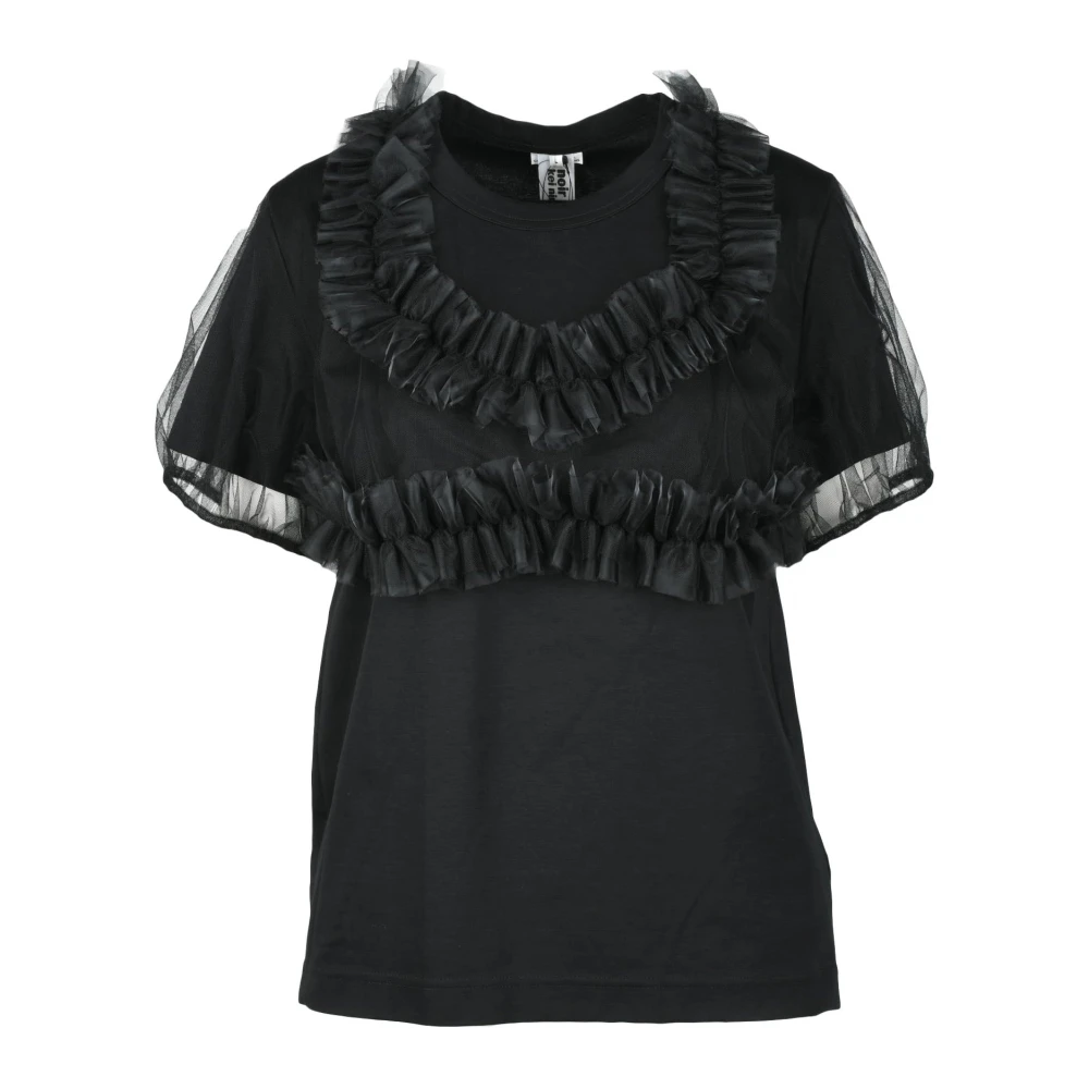 Noir Kei Ninomiya Katoenen T-shirt met uniek ontwerp Black Dames