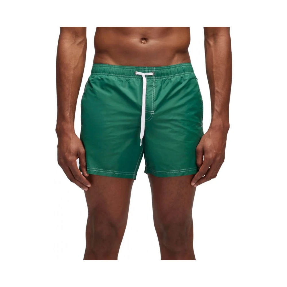 Sundek Iconische Taffeta Heren Boxershorts Green Heren