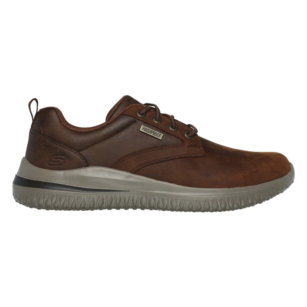 Skechers Delson 3.0 Glavine Sneakers Brown, Herr