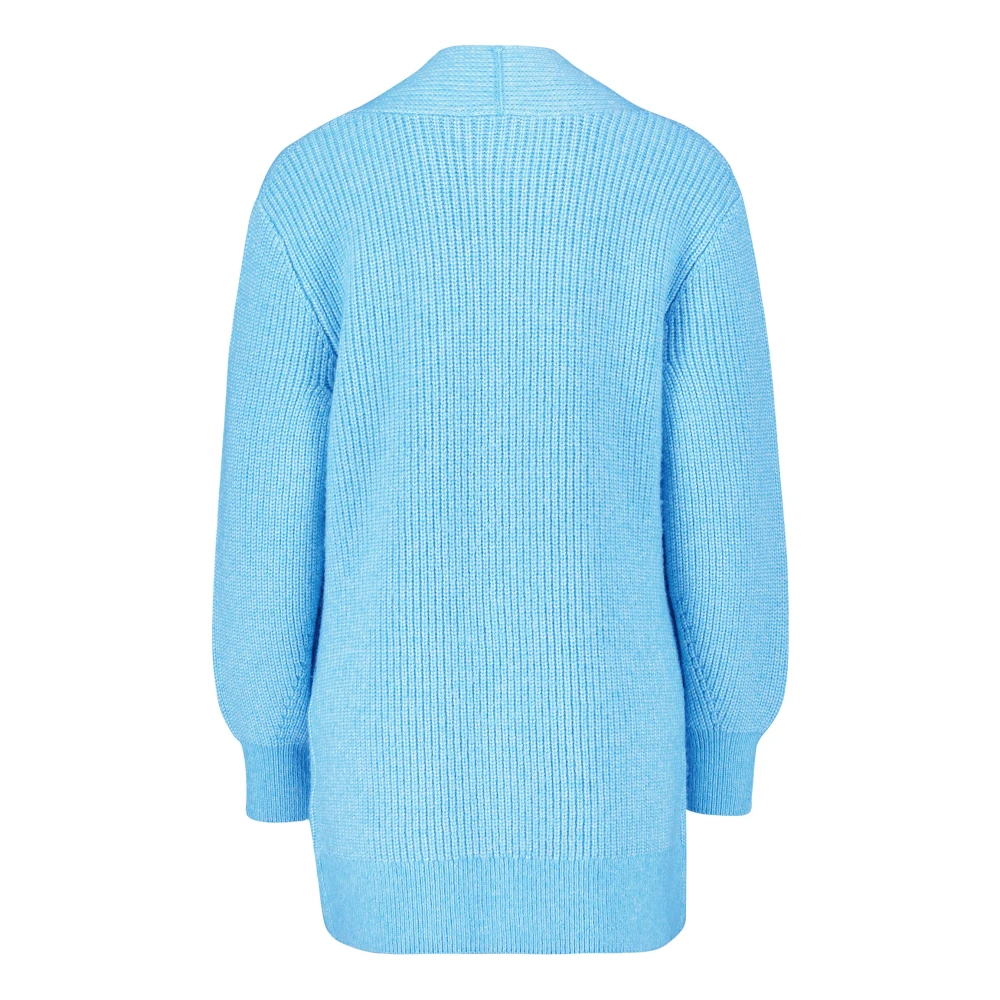 Betty & Co Gebreid Vest zonder Sluiting Blue Dames