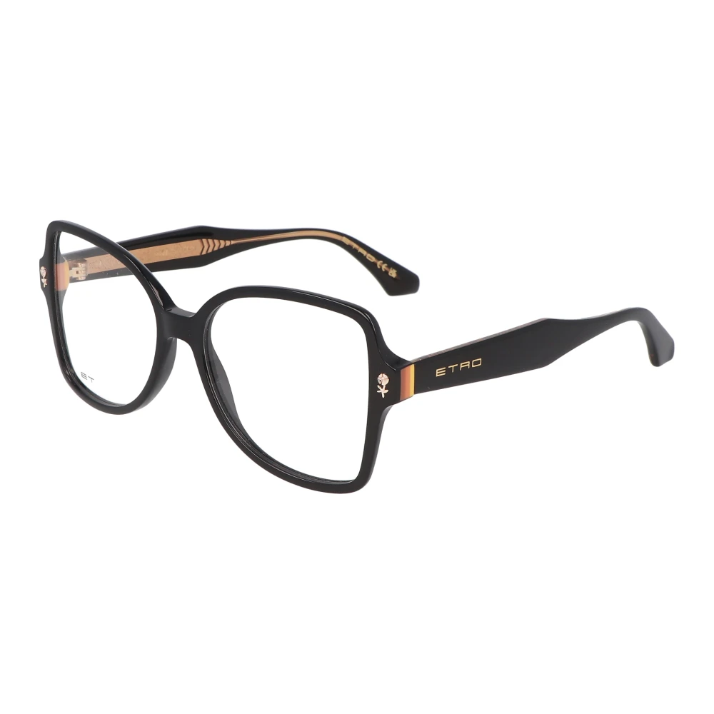 ETRO Onregelmatige Vorm Bril Black Unisex