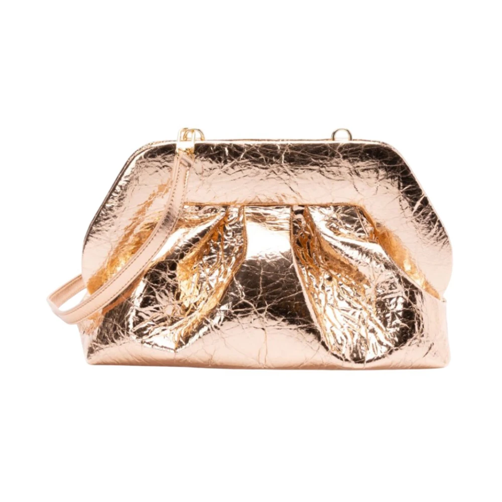 Themoirè Women's Gold Elegant Shoulder Bag