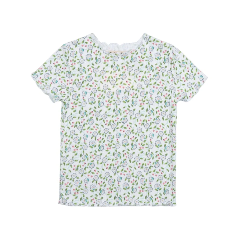 The New Society Nicolette Tee Jasmin Blommor Tryck Multicolor, Flicka