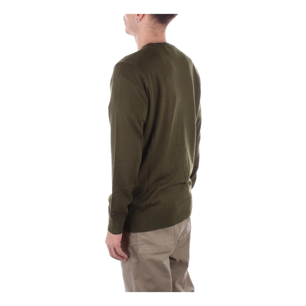 Saint Barth Groene Logo Trui Merinowol Green Heren