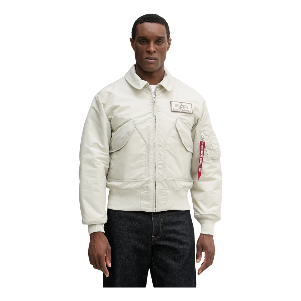 Alpha Industries Uomo Bianco - Cwu-45 Heritage Bomber Jacket - Jackets - Xl