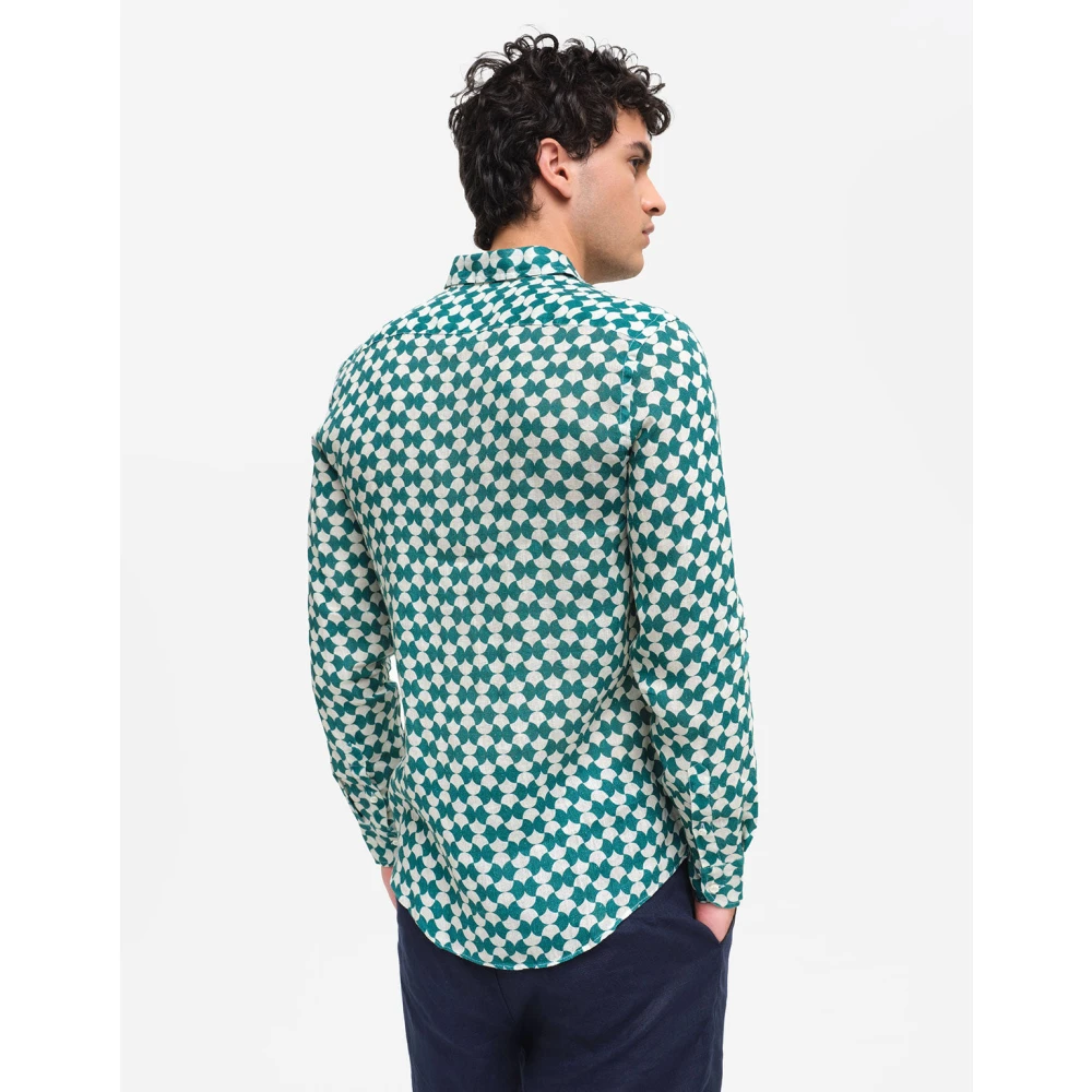 Peninsula Zomer Linnen Overhemd Multicolor Heren