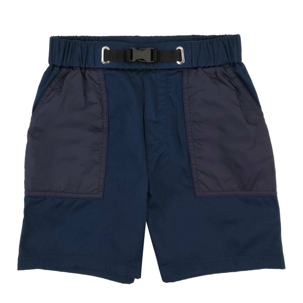 Moncler Blue Shorts, Male, 6 Y, Bermuda Shorts