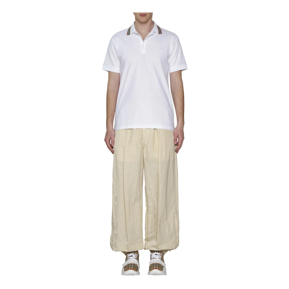 Burberry Witte T-shirts en Polos White Heren