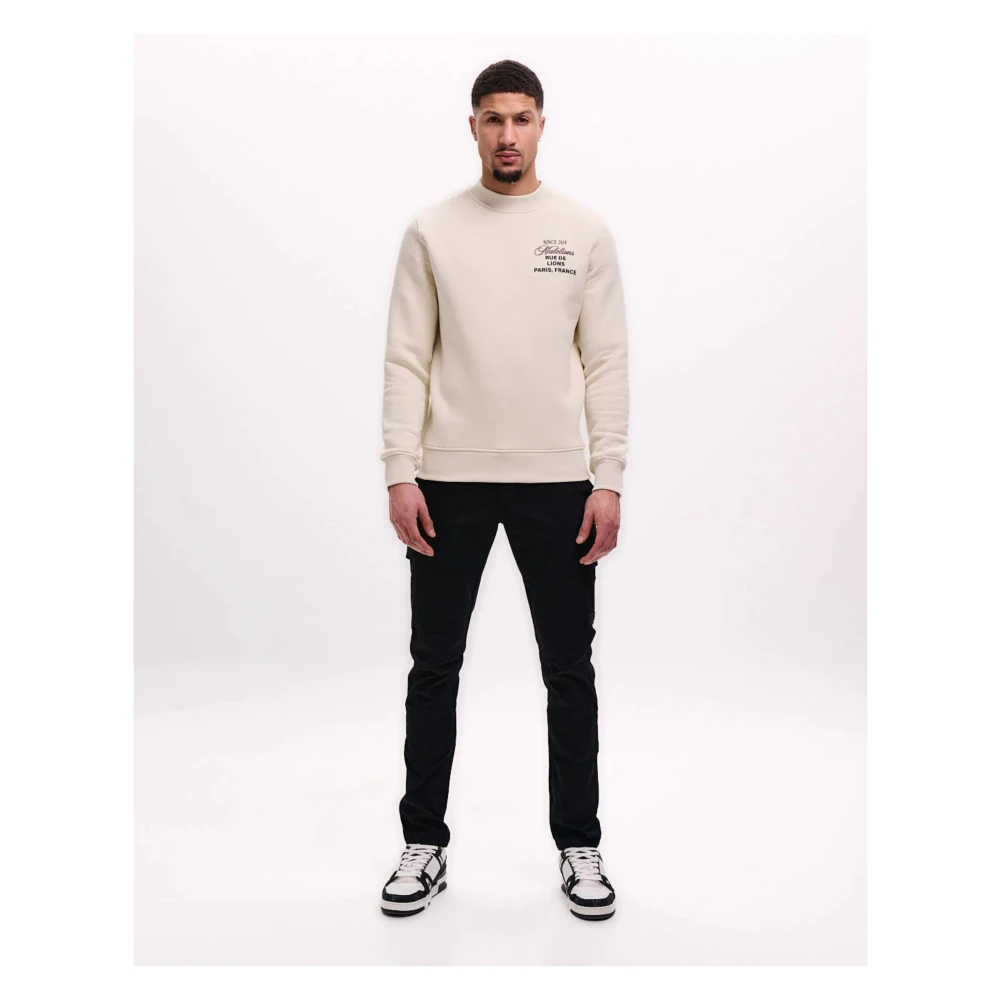 Malelions Beige Design Sweater Herenlions Beige Heren