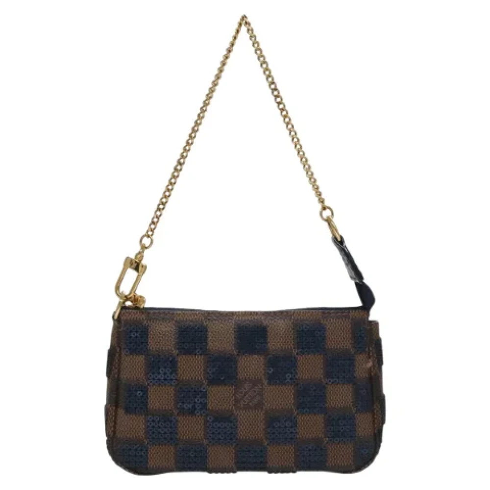 Louis Vuitton Vintage Pre-owned Canvas pouches Brown Dames