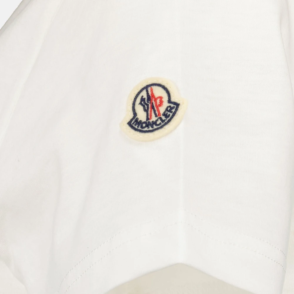 Moncler Logo T-shirt Lente-Zomer 2025 Vrouwen White Dames