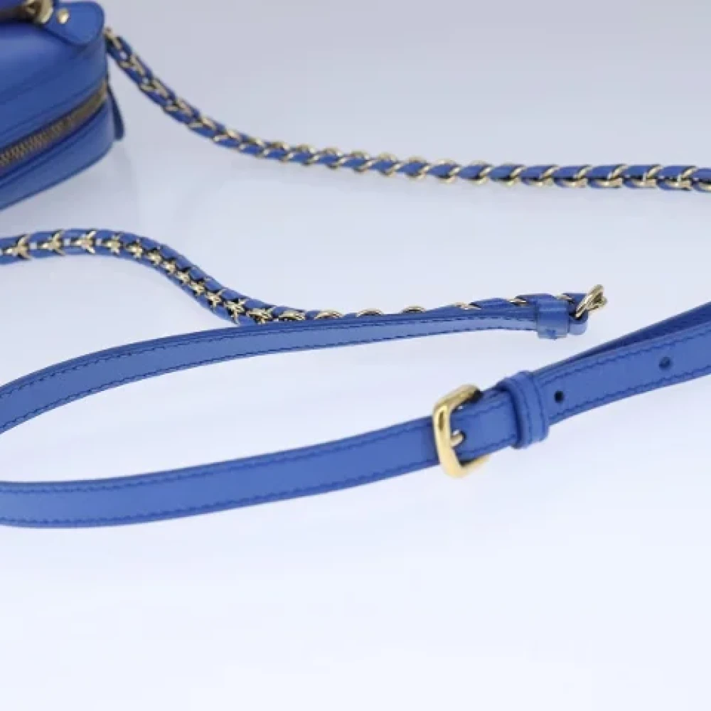 Salvatore Ferragamo Pre-owned Leather shoulder-bags Blue Dames