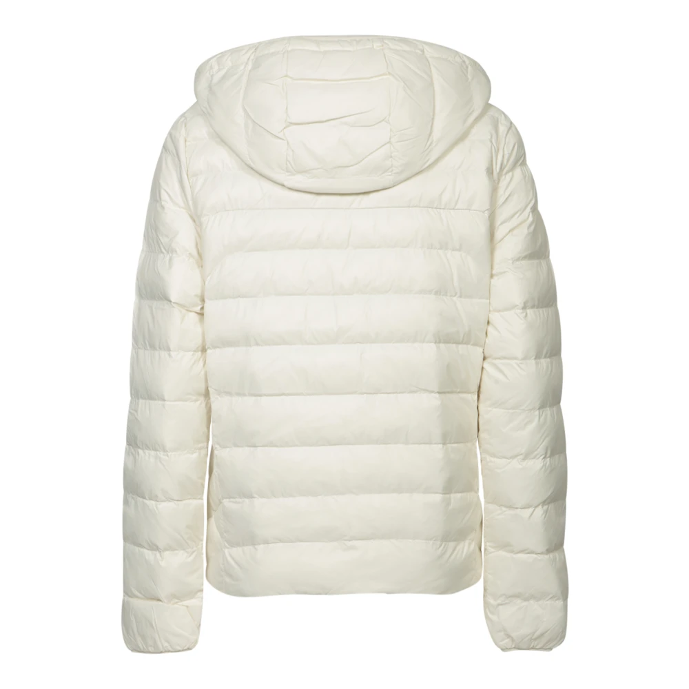 Polo Ralph Lauren Crème Gewatteerde Hoodie Jas White Dames