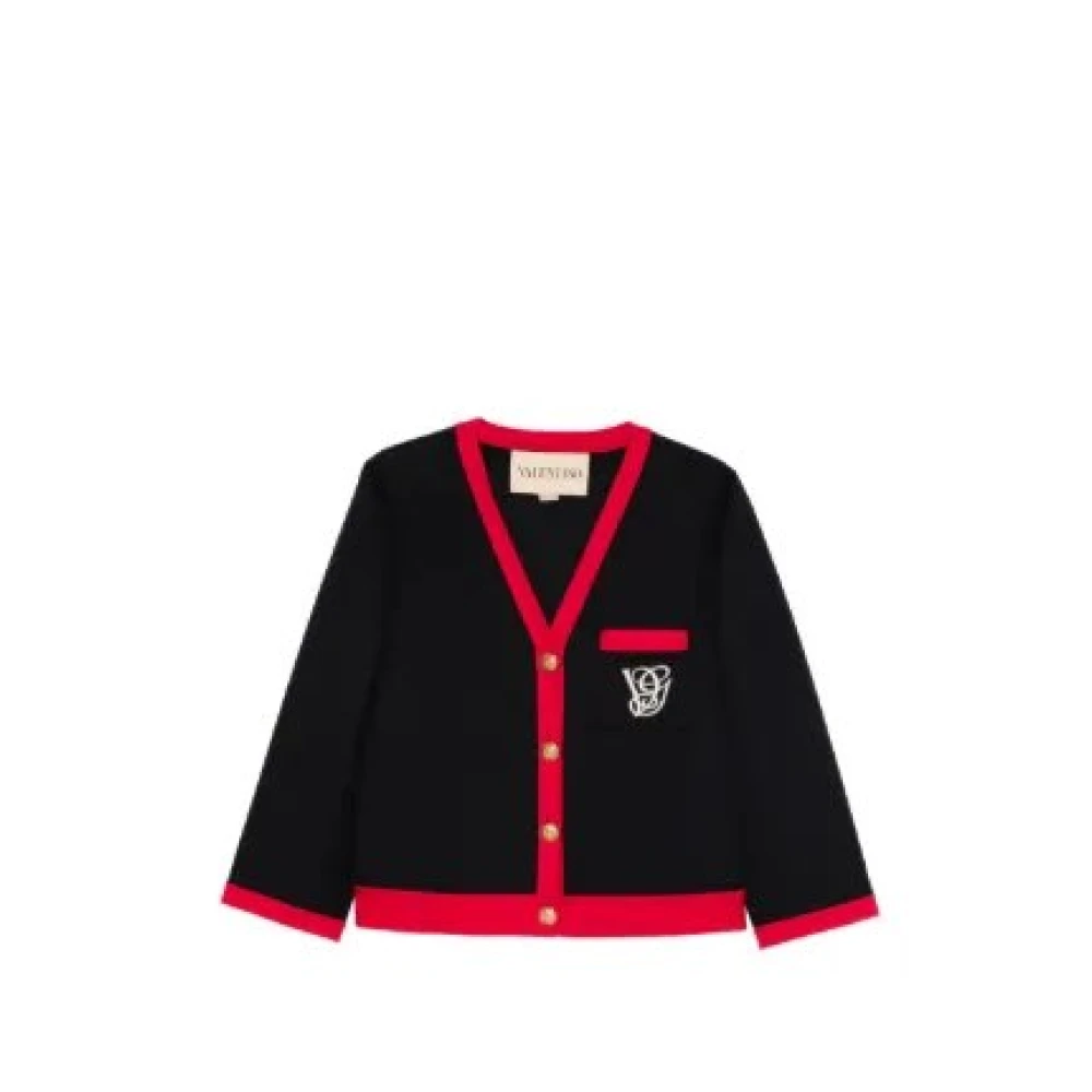 Valentino Garavani Black Jacket - Female - Cardigans - 3XL - Knitwear