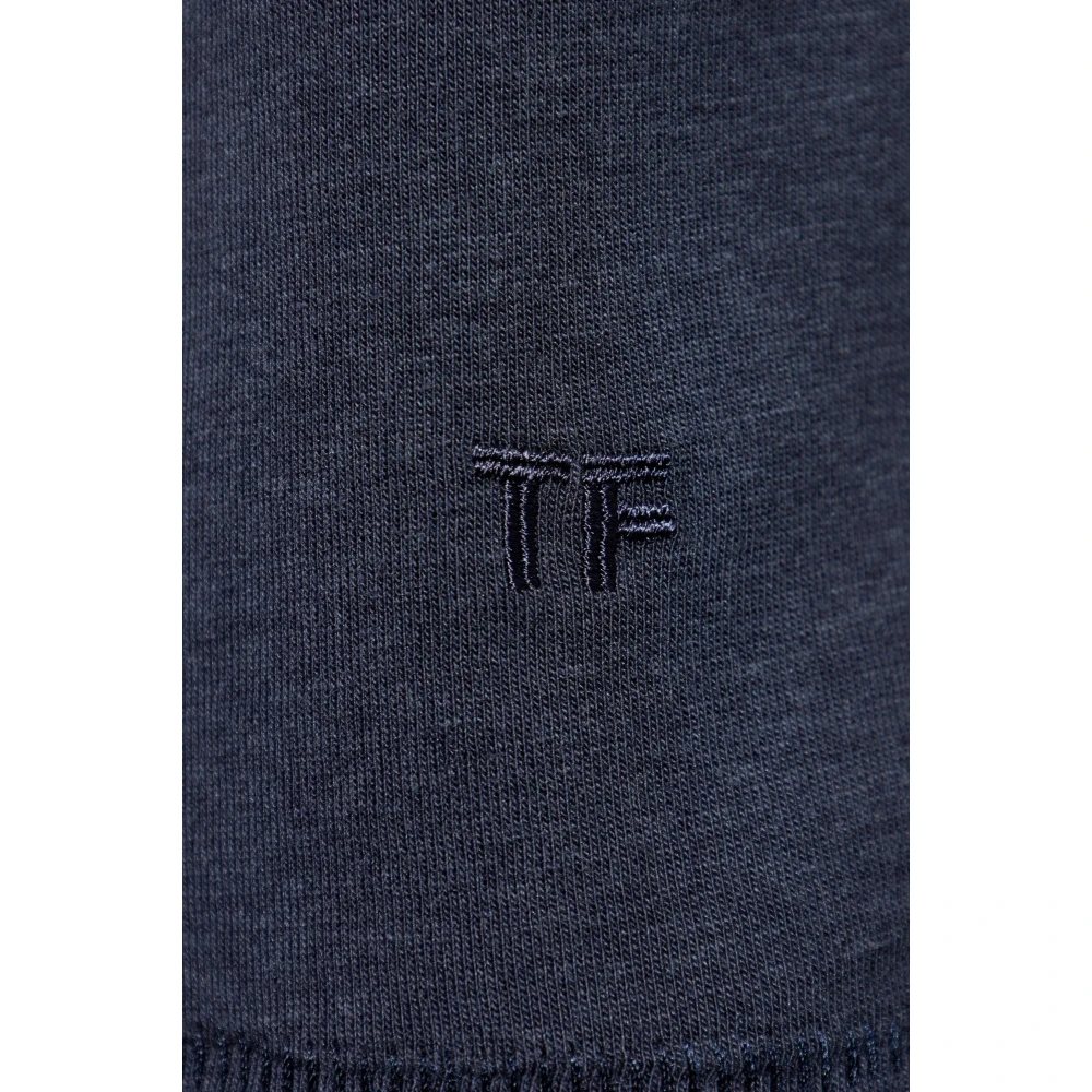 Tom Ford T-shirt met logo Blue Heren