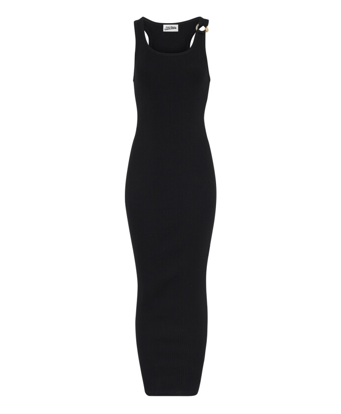 robe-longue-en-coton-noir-avec-piercing