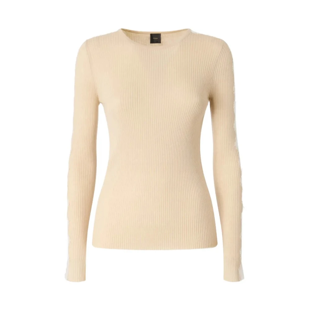 Pinko Donna Beige Maglie, M, New,
