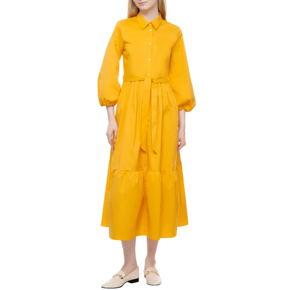 Marella Elegante Nitrite Jurk Yellow Dames