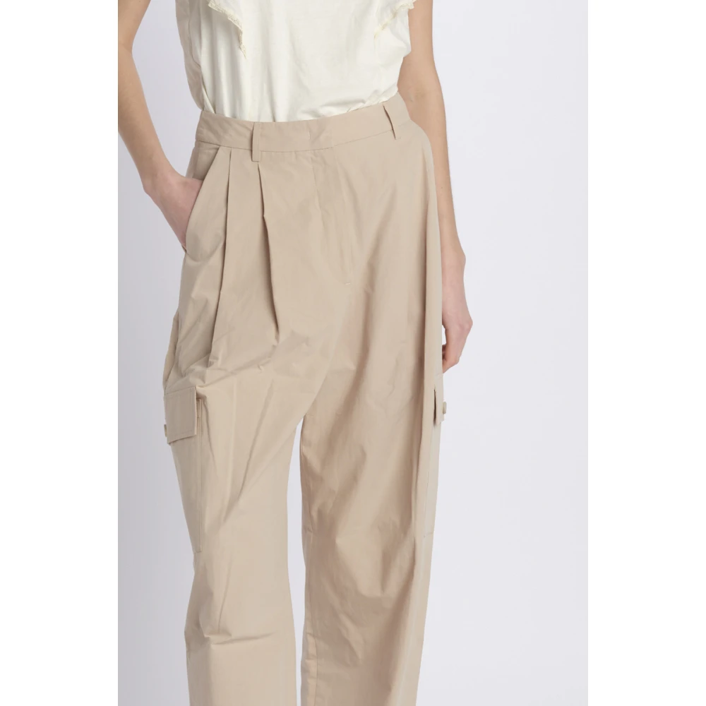 Attic and Barn Cargo broek van 100% katoen Beige Dames